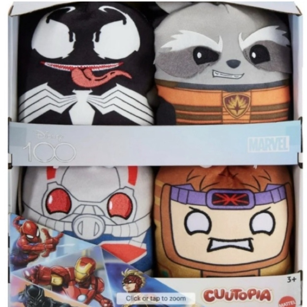 Marvel Disney 100 Cuutopia Plush Set new in the box